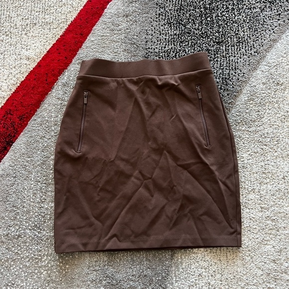 Babaton Brown Streetwear Pencil Mini Skirt - Picture 1 of 3